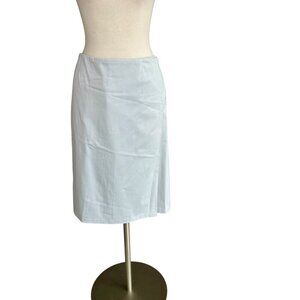 DKNY Vintage Light Gray Double Layer Skirt With Split Size 12